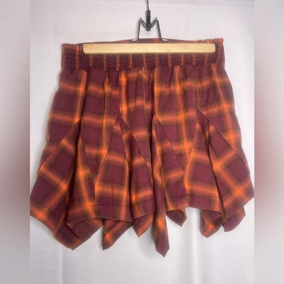 Free People Xia Plaid Skirt - Size Small - Picture 4 of 8